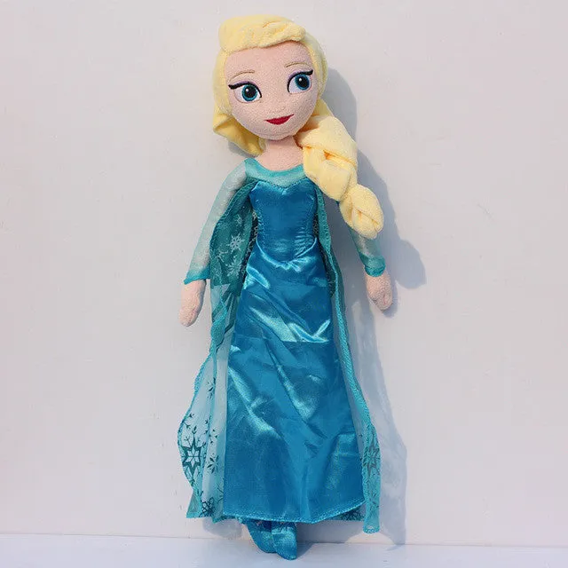 1pcs 40cm Princess Elsa Anna Plush Toys Doll Elsa Plush Anna Plush Doll Toy Soft Stuffed Toys Brinquedos Gifts for Kids Girls