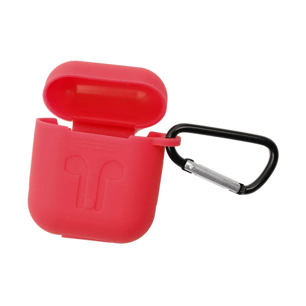 5 Accessories Silicone Anti Lost Strap Carabiner Buckle Shockproof Scratch Resistant Dustproof Waterproof For IP Earphone Protective Case