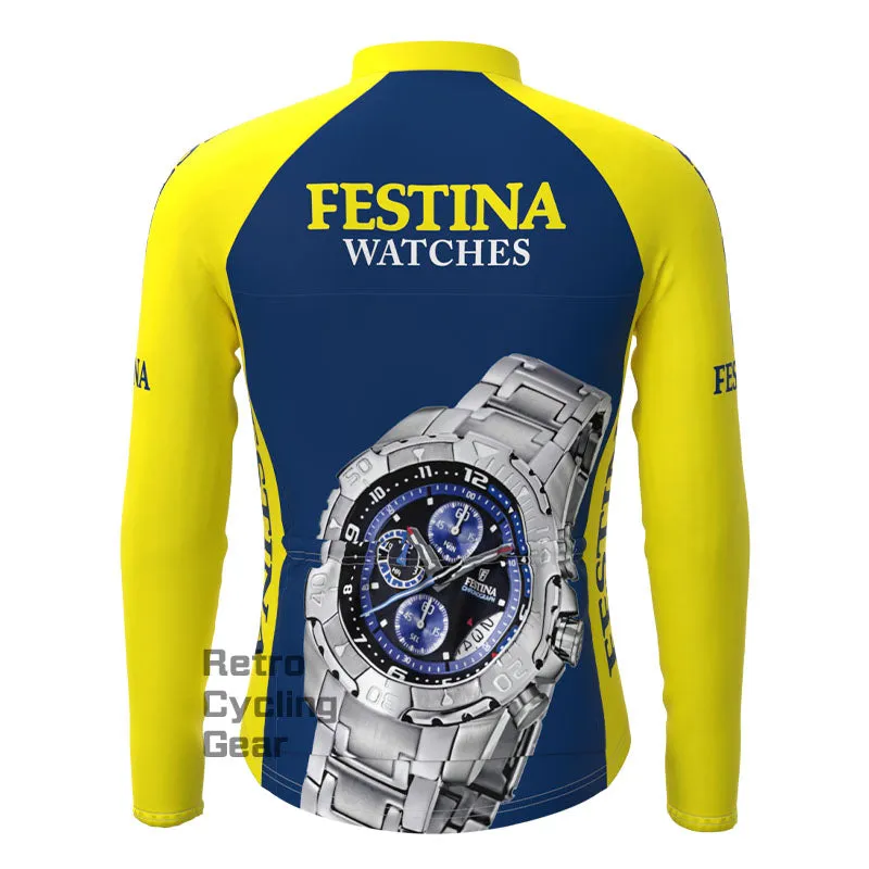 90s FESTINA Fleece Retro Long Sleeves Jerseys