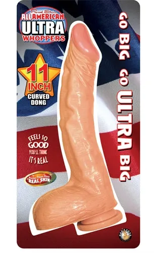 All American Curved Suction Cup Dong - Real Feel, 11 Inches of Fun!