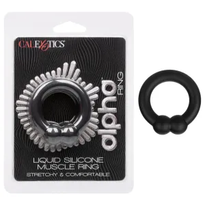 Alpha Liquid Silicone Muscle Ring - Black