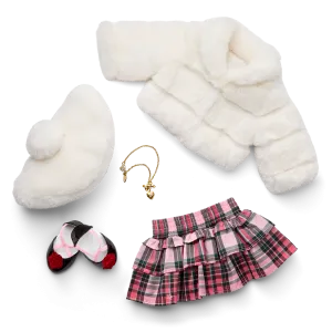 American Girl® x Janie and Jack Winter-White Jacket & Skirt Outfit for 18-inch Dolls