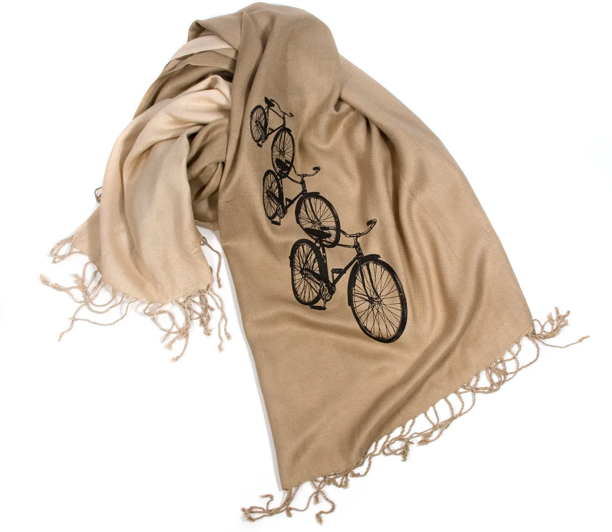 Bicycle Scarf. Triple Cruiser pashmina.