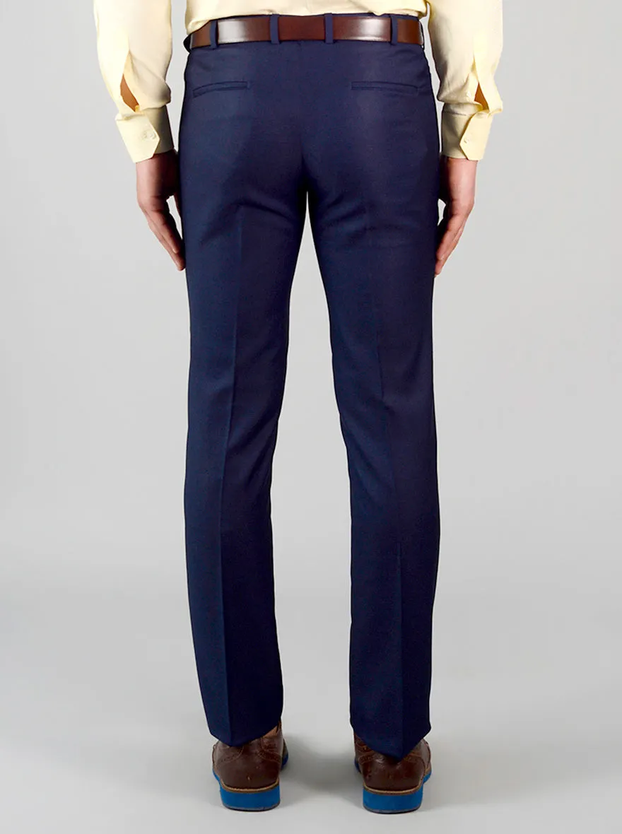 Blue Checked Slim Fit Formal Trouser | JB Studio