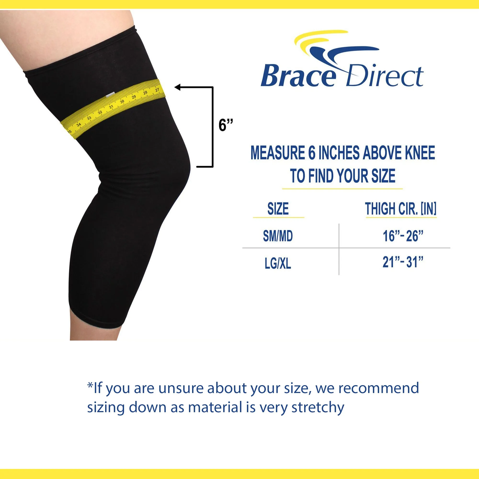 Brace Align Knee Brace Undersleeve L2397 - Advanced Compression Sleeve for Comfort & Protection