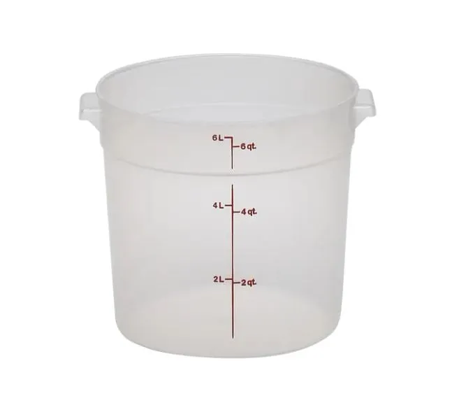 Cambro Food Storage Round Translucent 6qt