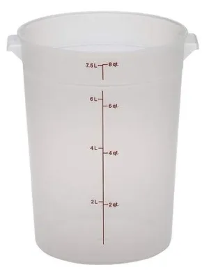 Cambro Food Storage Round Translucent 8qt