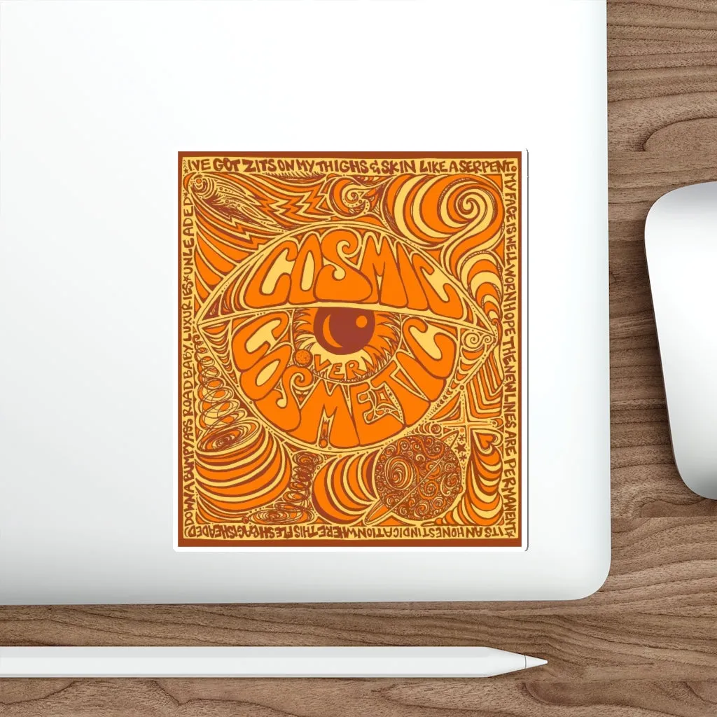 Cosmic Over Cosmetic Die-Cut Sticker - Orange Rush