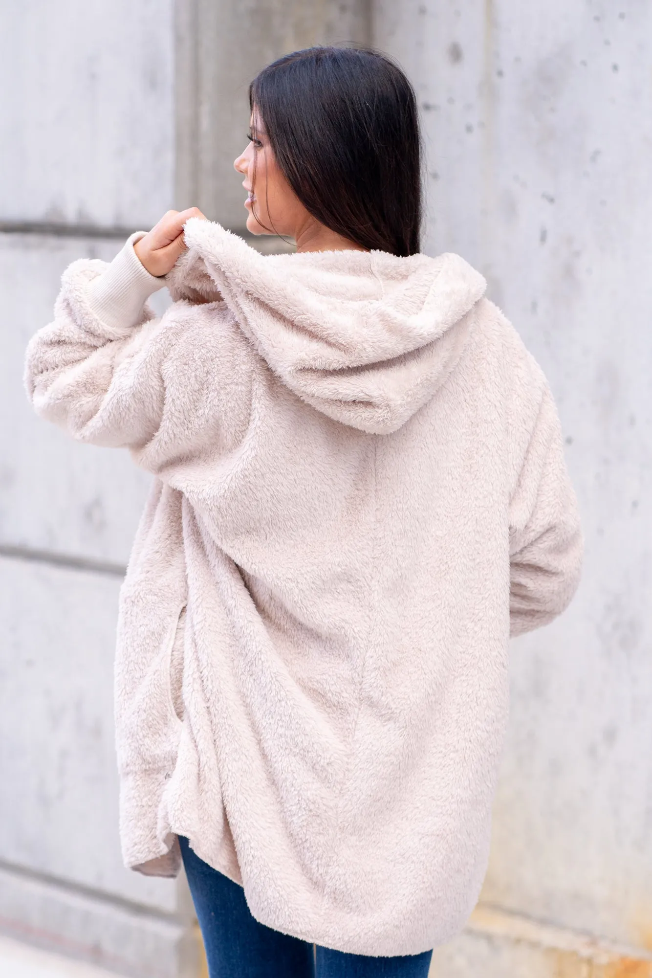 Cozy Sherpa Jacket - Warm Milk