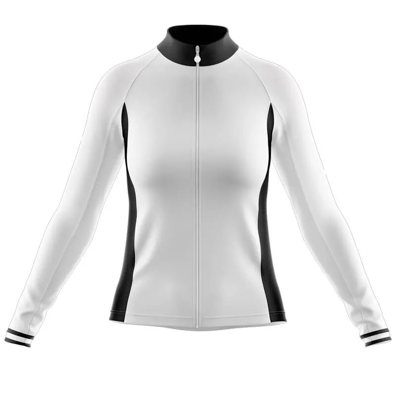 Cycling Nutrition Fact Long Sleeve Club Jersey (White)