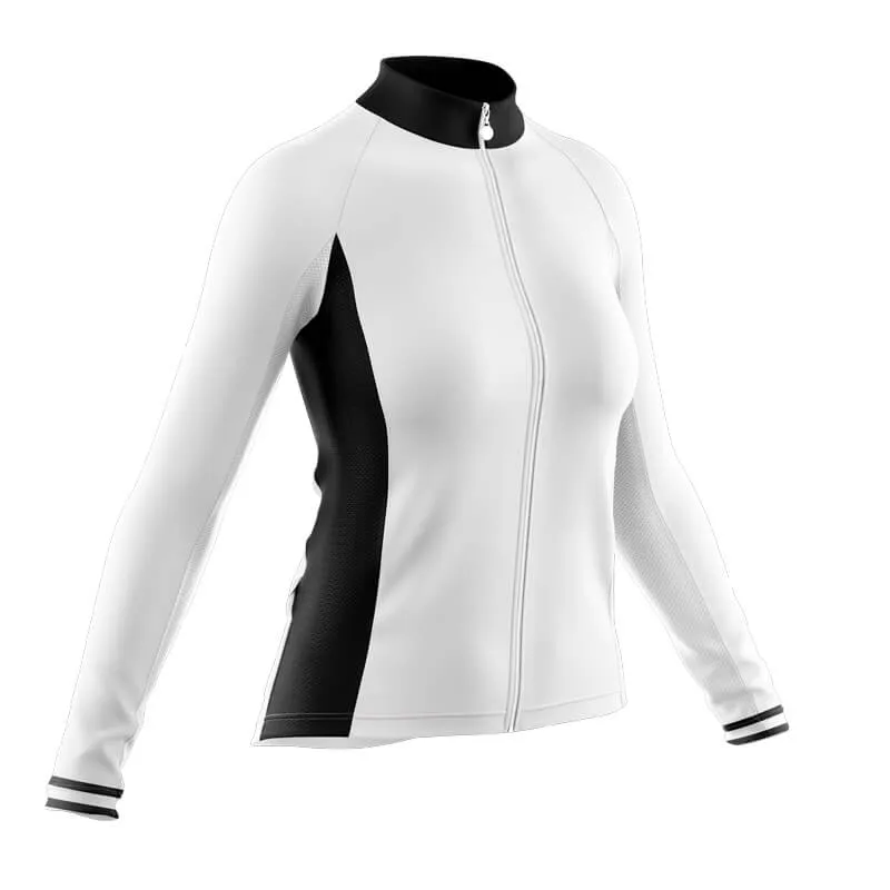 Cycling Nutrition Fact Long Sleeve Club Jersey (White)