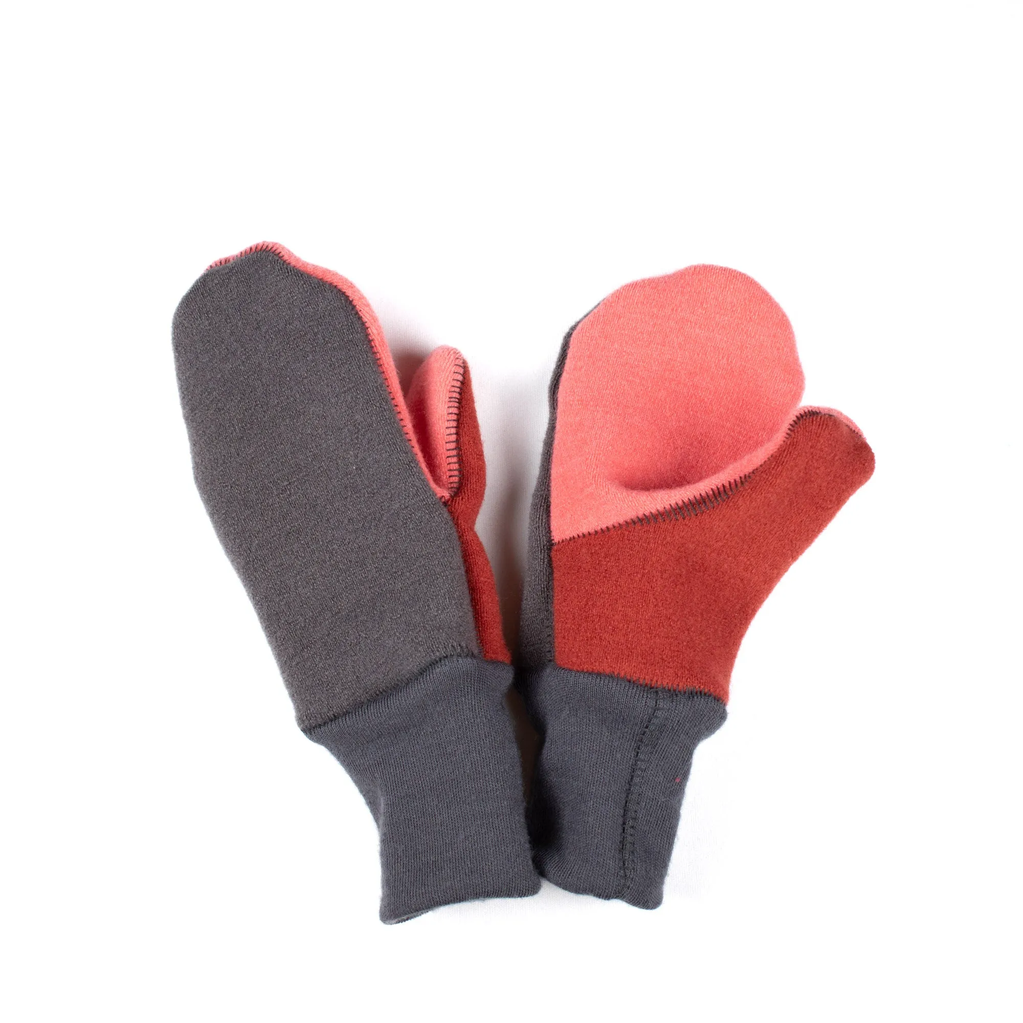 Felted Organic Merino Wool Mitts with Thumbs