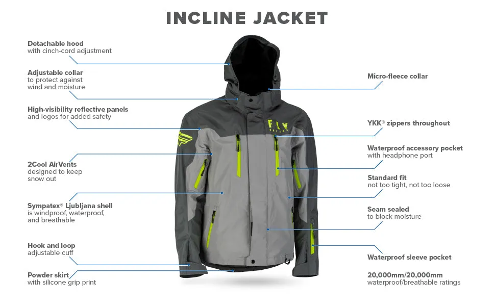 Fly Racing Adult Incline Snow Jacket