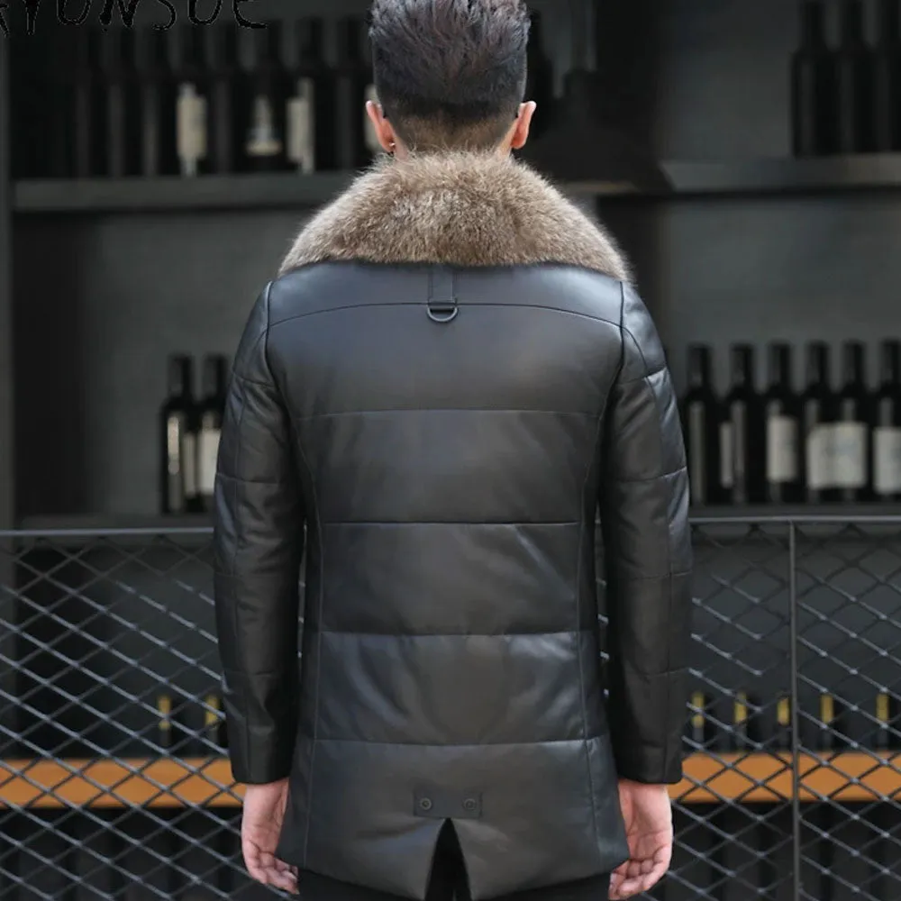 Genuine Sheepskin shearling Leather Jacket & coat for Men