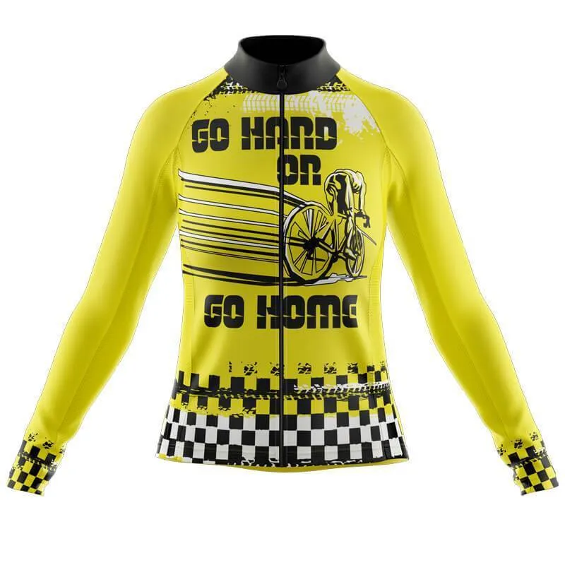 Go Hard or go Home (Yellow) Long Sleeve Club Jersey