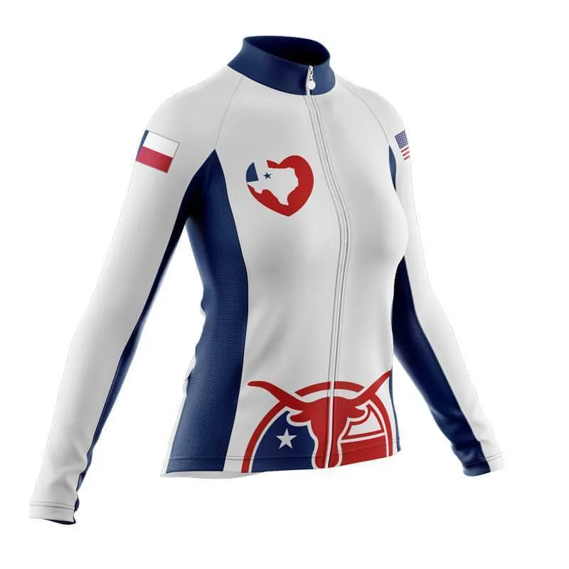 Heart Longhorn Texas Long Sleeve Club Jersey