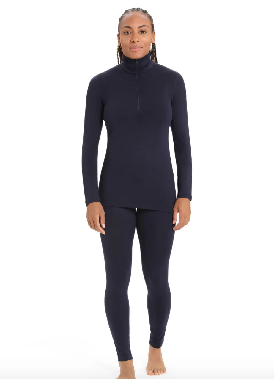 Icebreaker Wmns 260 Tech LS Half Zip Midnight