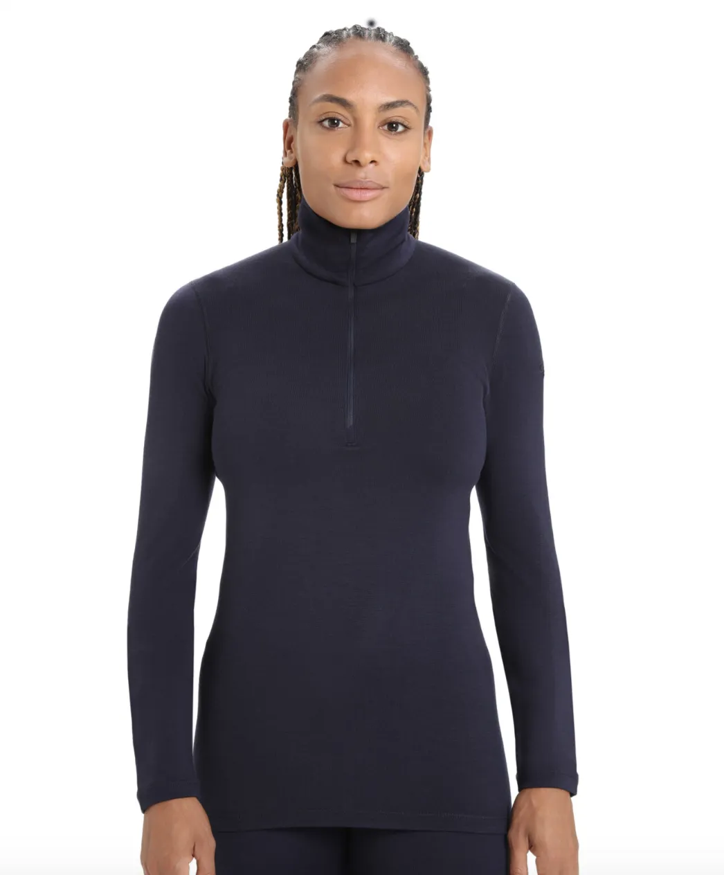 Icebreaker Wmns 260 Tech LS Half Zip Midnight