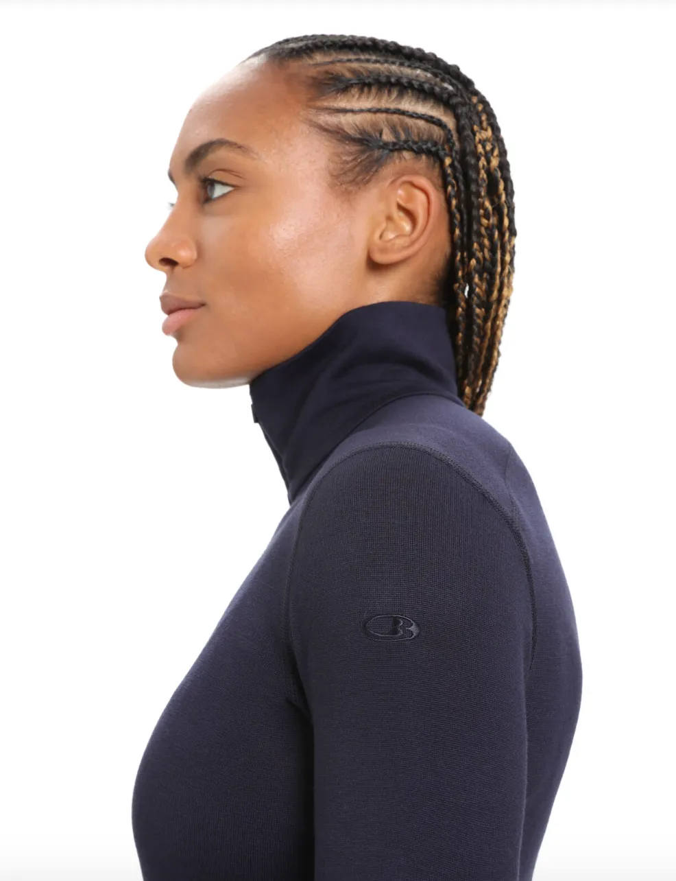 Icebreaker Wmns 260 Tech LS Half Zip Midnight