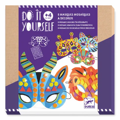 Jungle Animals Mosaic Masks