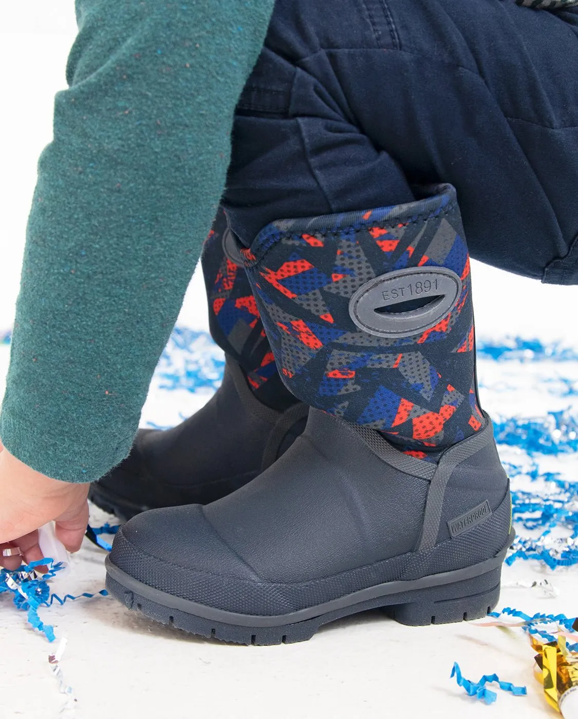 Kids Graphix Neoprene Cold Weather Boot - Navy