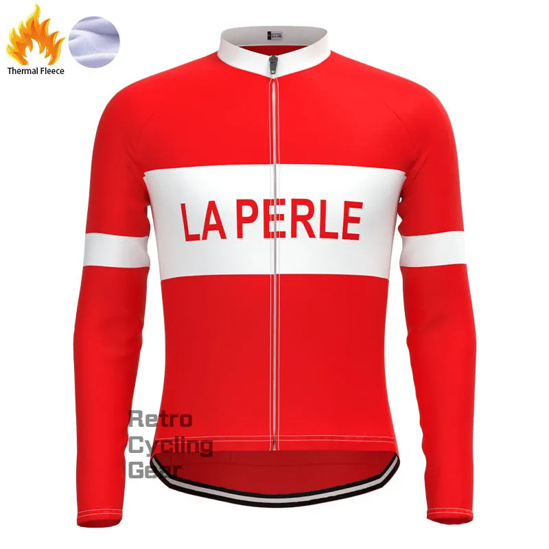 LA PERLE Fleece Retro Long Sleeves Jerseys