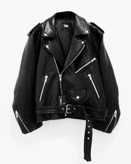 LUXE BUBBLE LEATHER JACKET