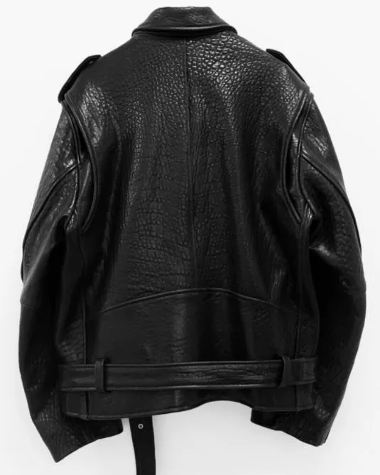 LUXE BUBBLE LEATHER JACKET