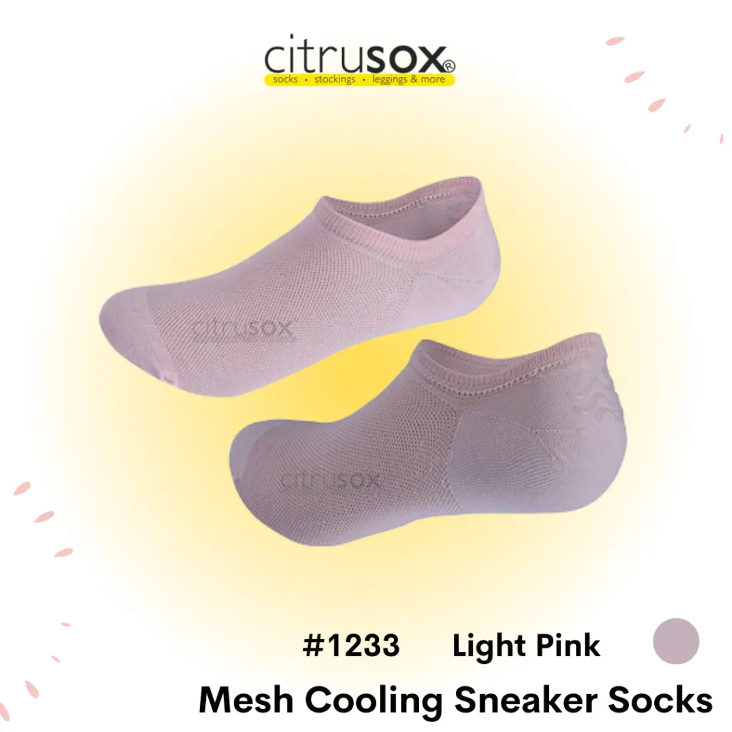 Mesh Thin Sneaker Socks with Non-slip Heel