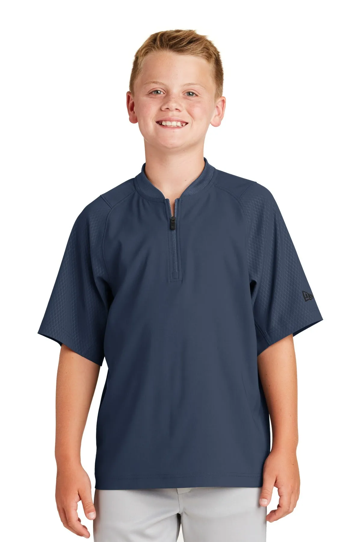 New Era ® Youth Cage Short Sleeve 1/4-Zip Jacket. YNEA600