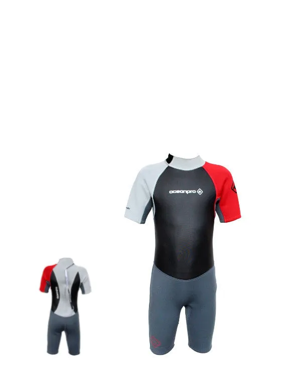 Ocean Pro Grommet 3mm Kids Shortie Wetsuit (Boys)