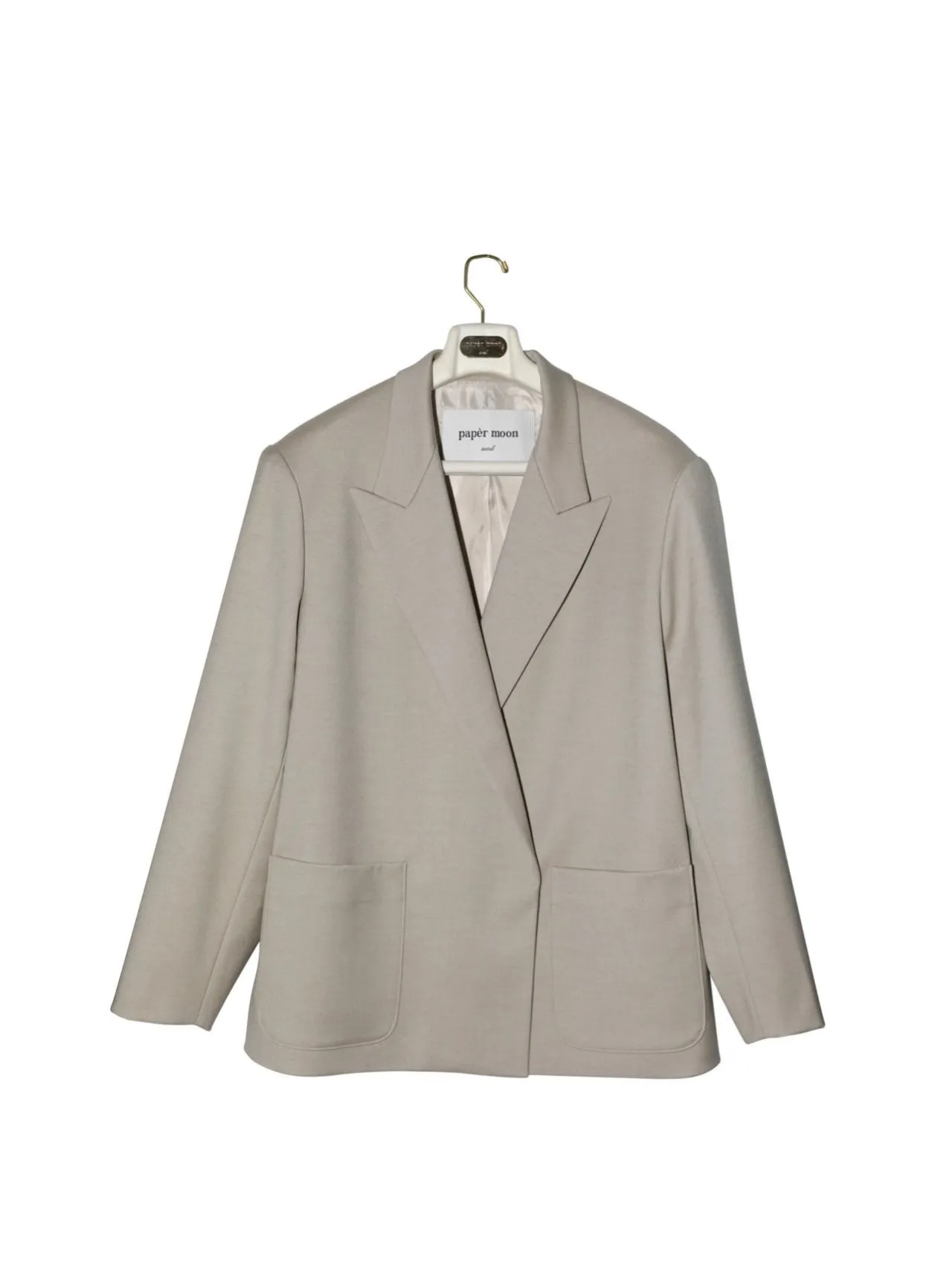 PEAKED LAPEL DOUBLE BREASTED BLAZER