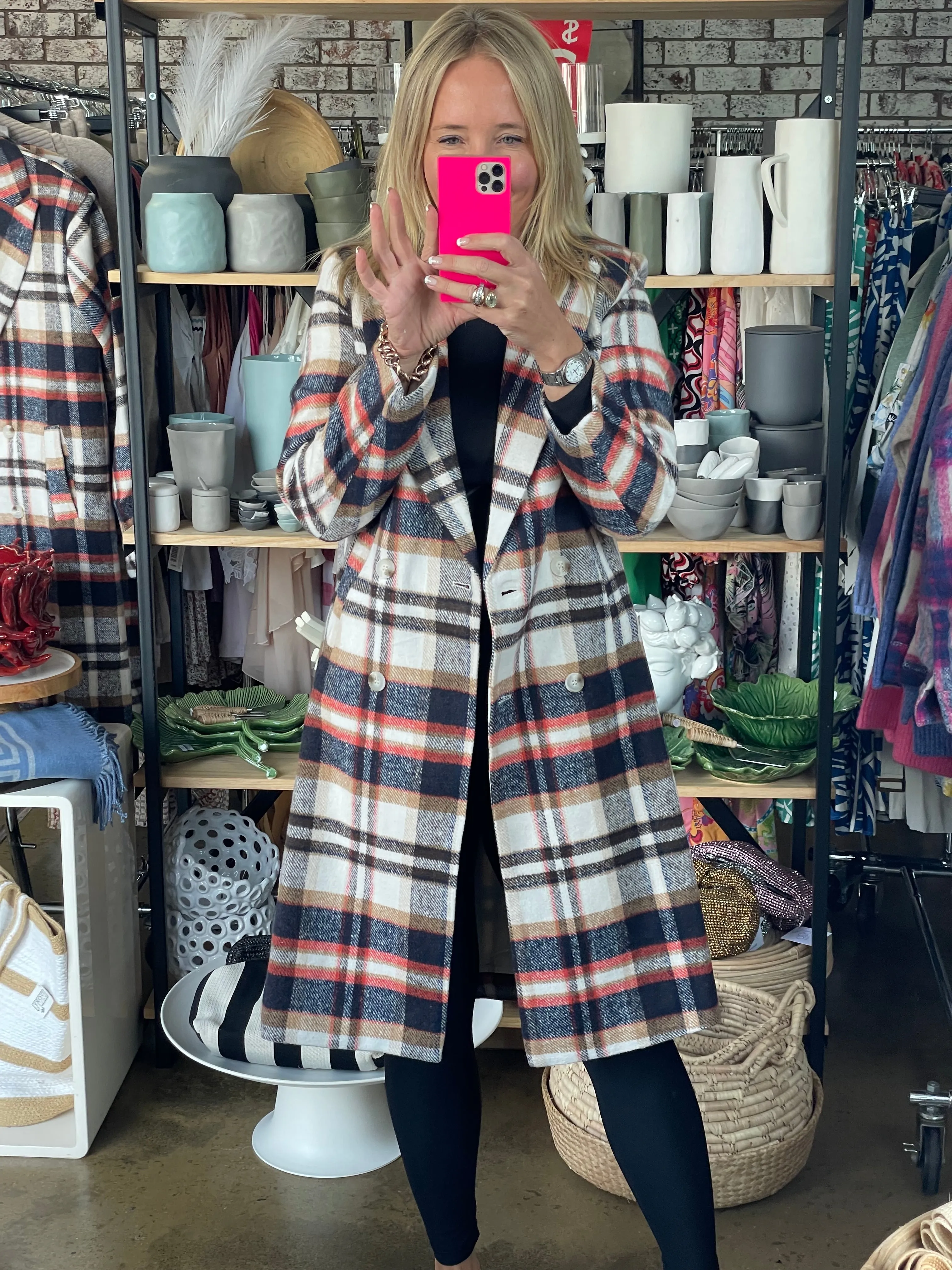 Plaid Lumber Jacket Coat