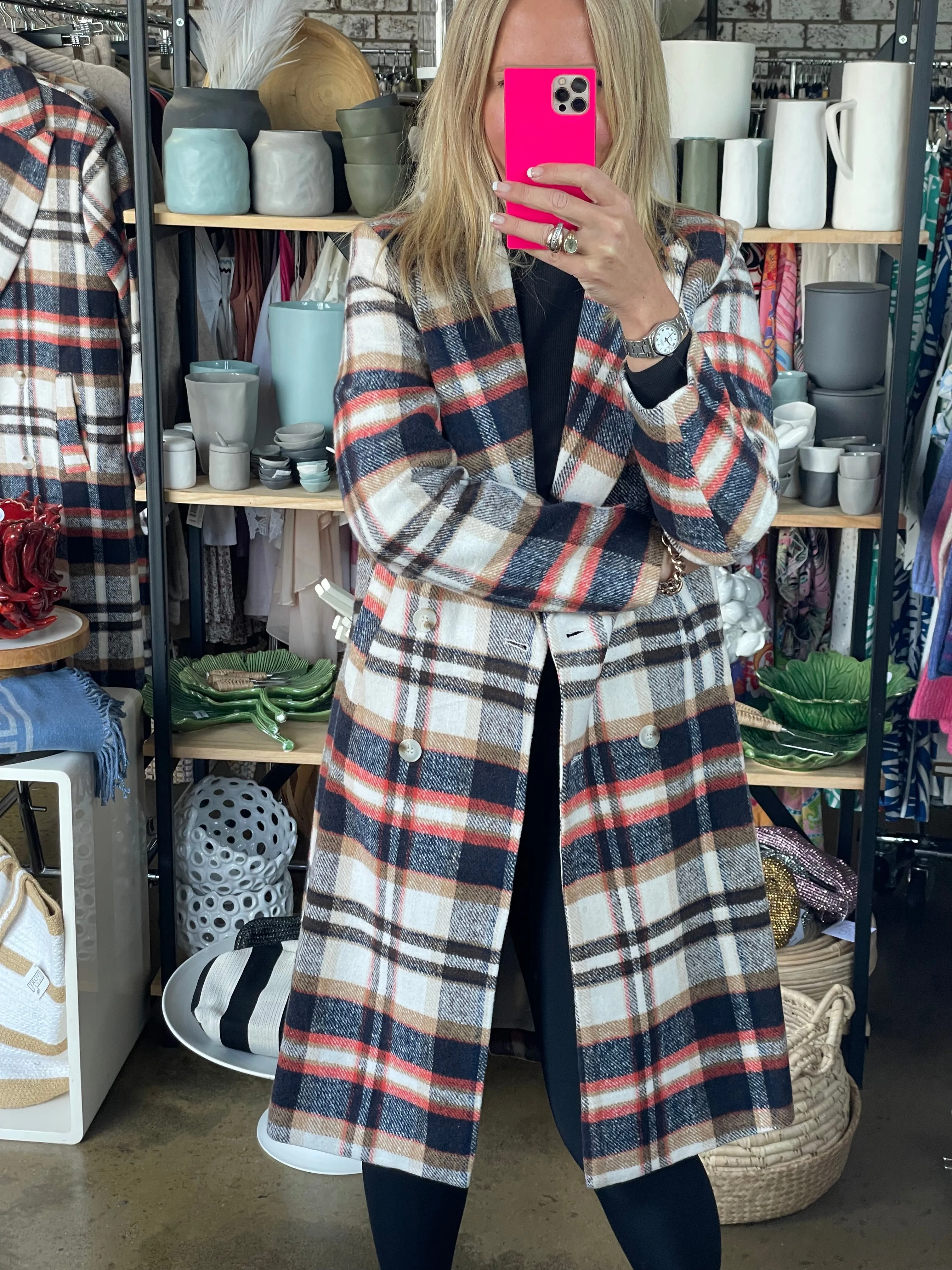 Plaid Lumber Jacket Coat