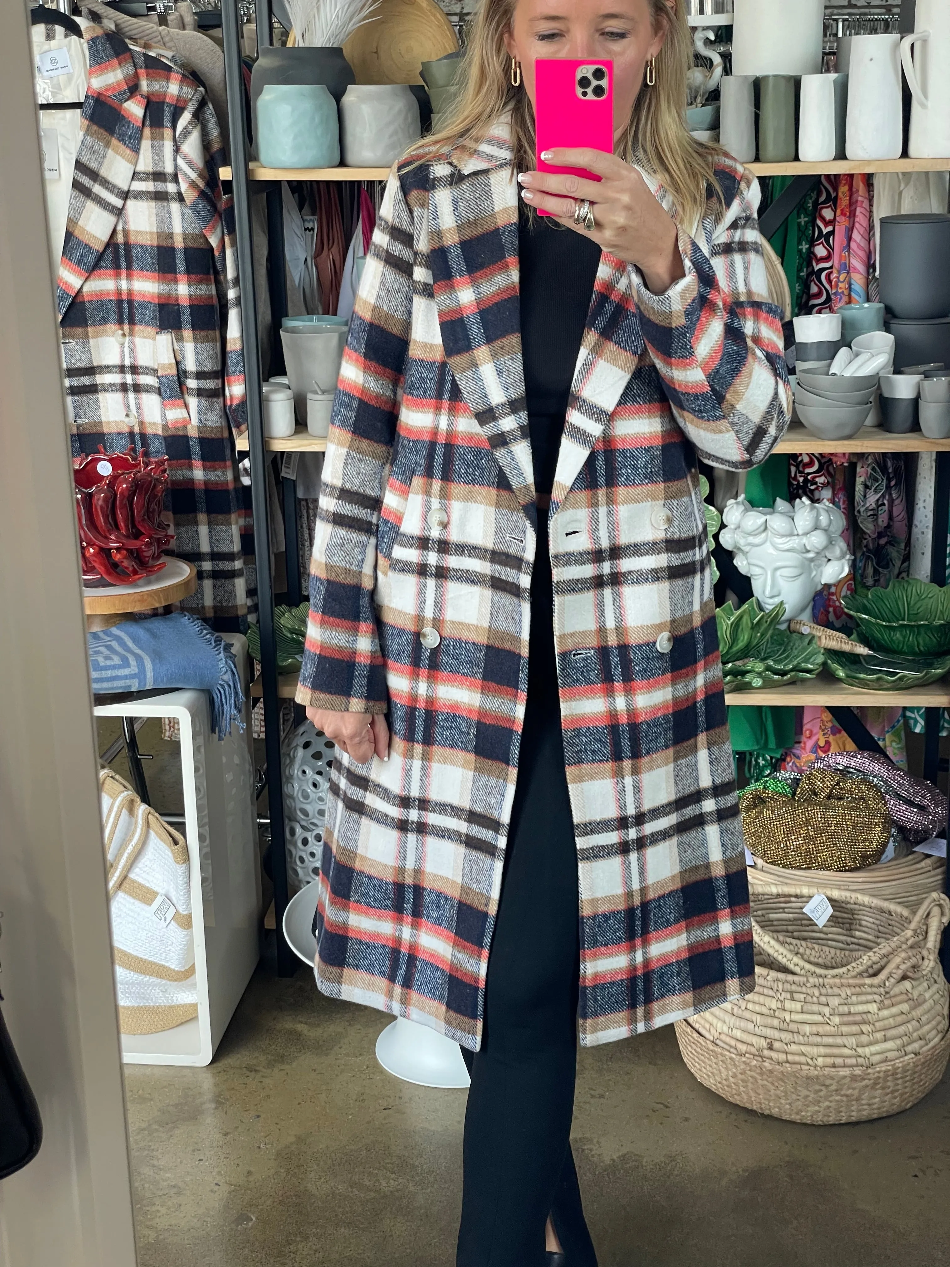 Plaid Lumber Jacket Coat