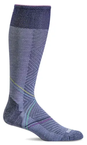 Pulse Women's Bamboo/Merino Firm Graduated Compression Sock in Lilac