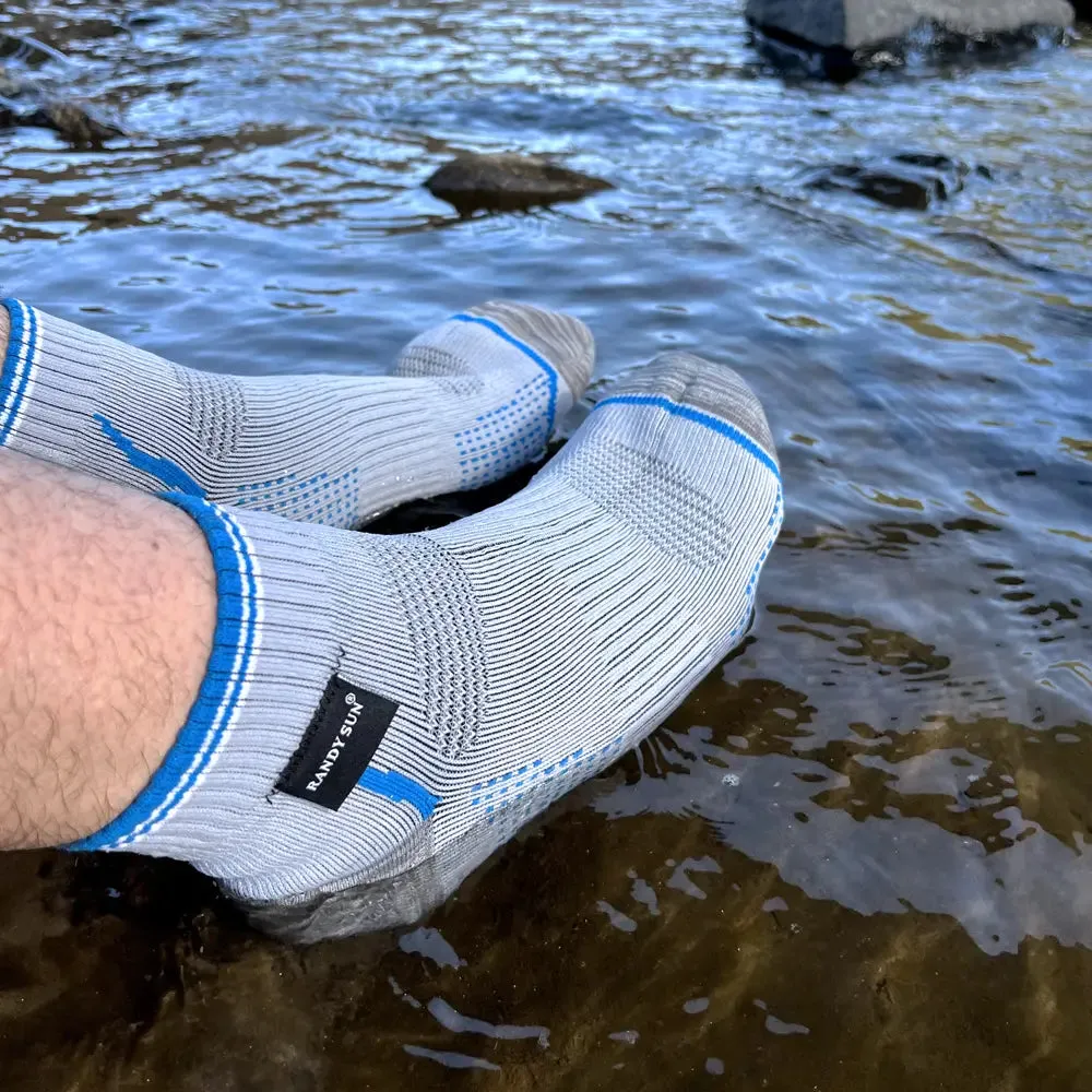 RANDY SUN Mudproof Breathable Waterproof Socks Ankle Cushioned RS242