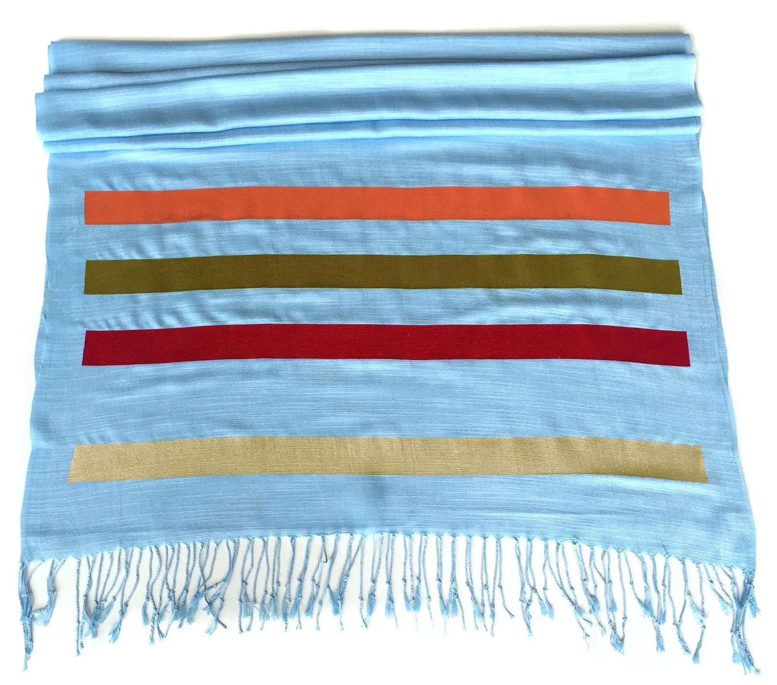 Resistor Values linen-weave pashmina scarf.