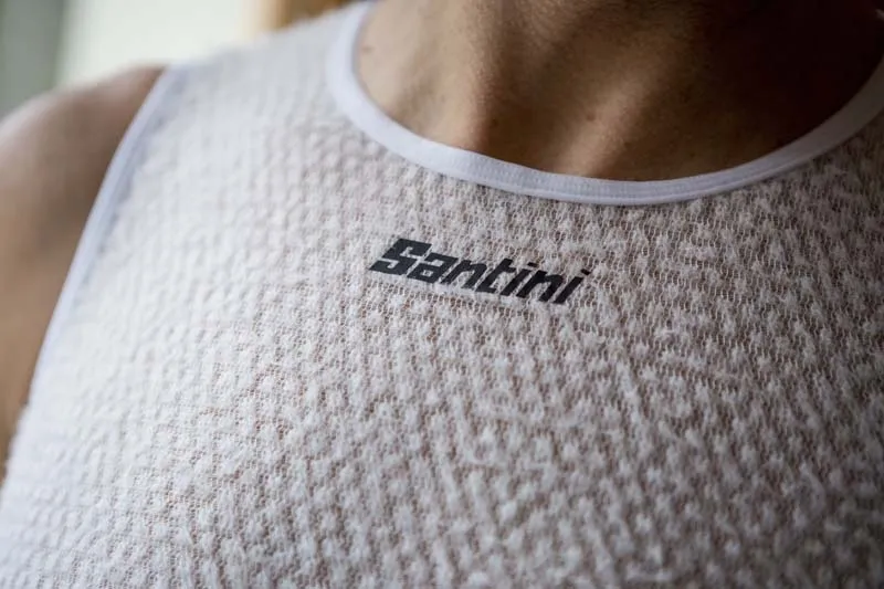 Santini Alpha Sleeveless Baselayer - White