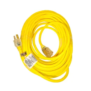 Snow Joe PJEXT50-B Low Temp Extension Cord | 50-Foot | 14 Gauge | Lighted End