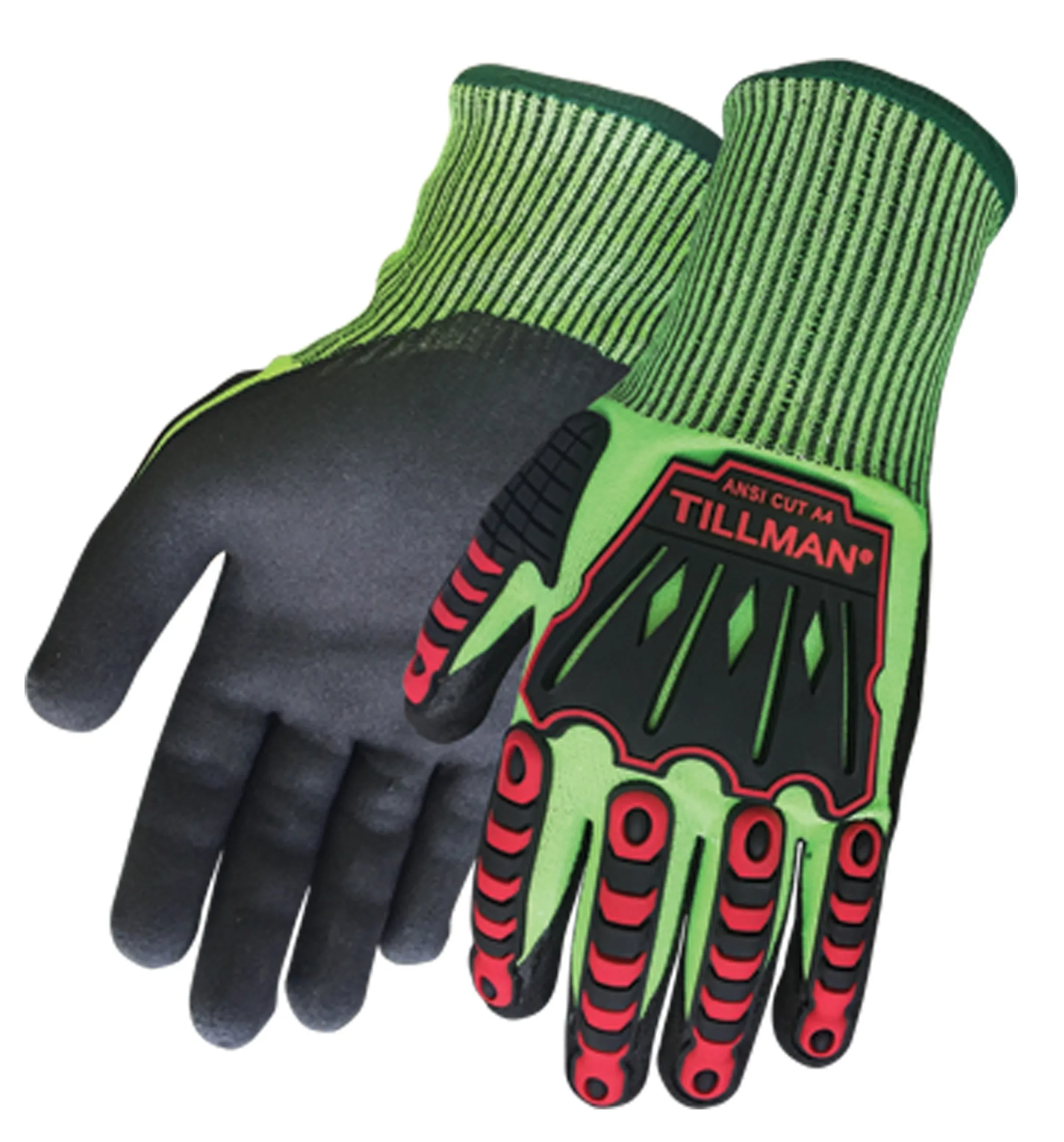 Tillman 955 Impact and Cut Resistant Glove w/ Sandy Nitrile Coating (1 Pair)