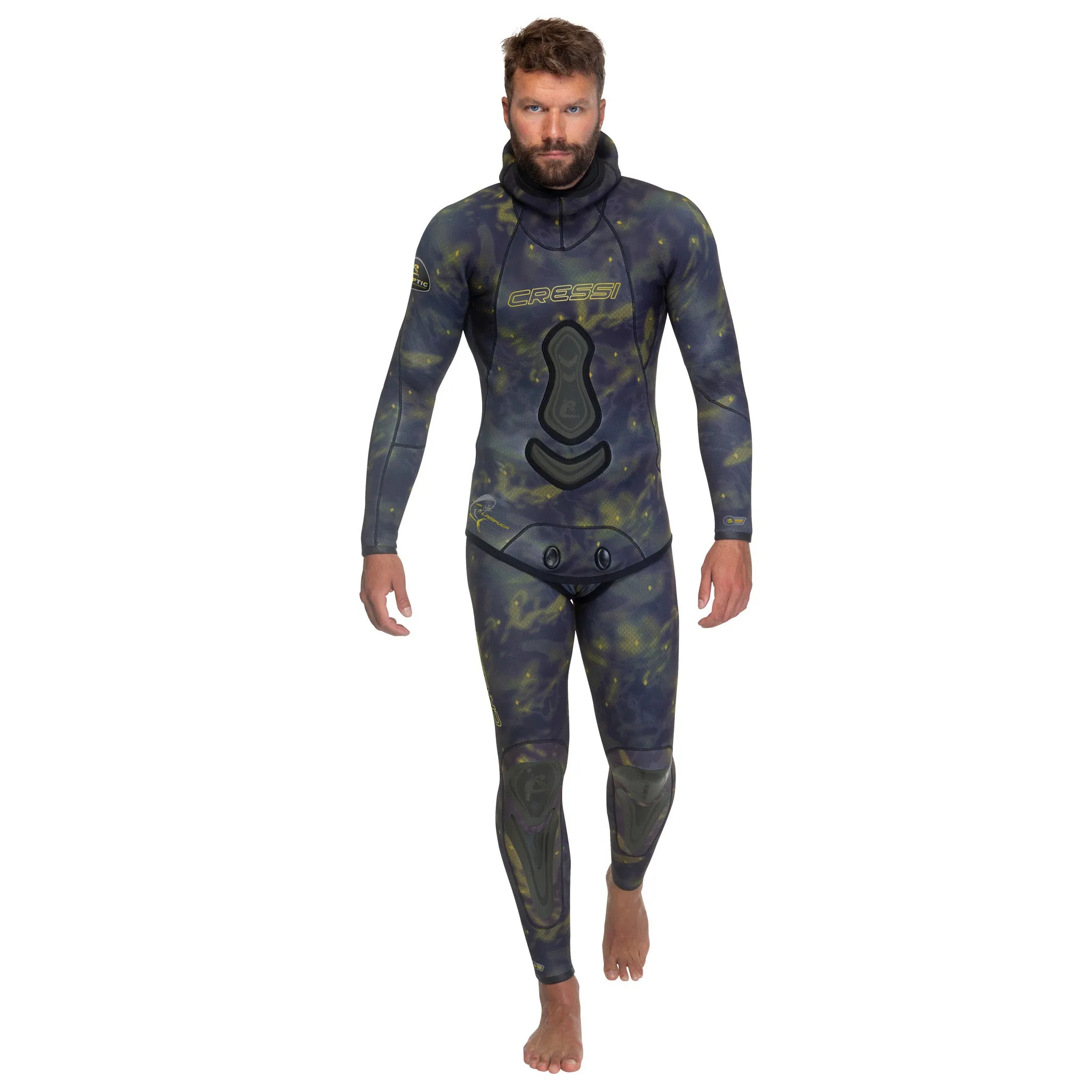 Used Cressi 5mm Mans 2-piece Freediving Wetsuit - Camou - Large/4