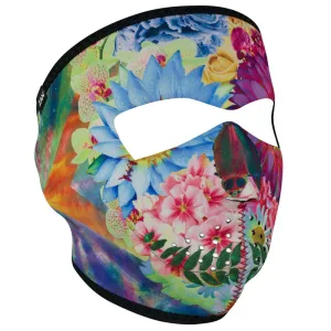 WNFM182 ZANÂ® Full Mask- Neoprene- Flower Skull