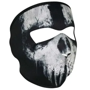 ZANheadgear Full Face Black Skull Neoprene Half Mask